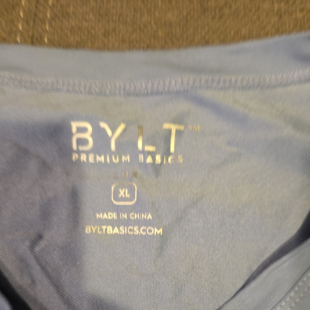 BYLT Basics Blue Short Sleeve Tee - Picture 2 of 2